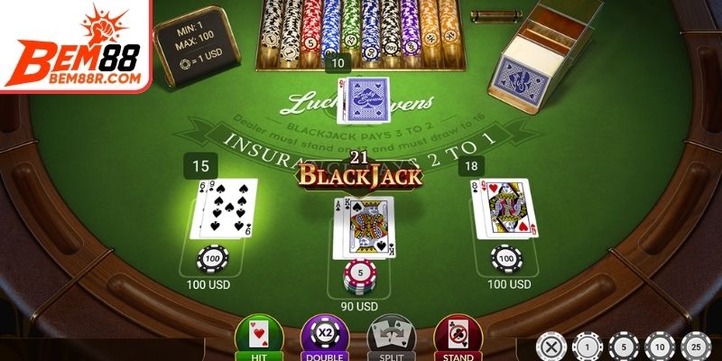 Thử sức cùng Blackjack trực tuyến
